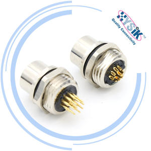 Conector de cable circular M12, 12 Pines, resistencia a altas temperaturas IP68 (-25 ℃ ~ + 125 ℃) para uso en exteriores - Product Image 3