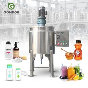 Cosmetic Cream Tempura Batter Milk Beverage Homogenizer Boiling Machine Mix Mixer Mixing Tank with Agitator and Heater - Product Image 1