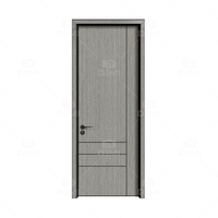 Yeni moda Modern stil iç oda kapı HPL su geçirmez nem geçirmez ev apartman alüminyum ahşap kapı