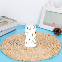 Vente en gros Décorations de mariage cylindriques personnalisées pour la maison Vase en verre transparent à fleurs