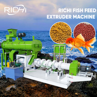 Machine à fabriquer de l'alimentation pour poissons RICHI - Machine extrudeuse personnalisée gratuite pour l'alimentation des poissons 500 kg par heure