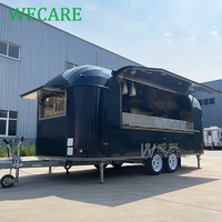 Wecare voiture de cuisine mobile camion de nourriture avec cuisine complète états-unis restauration fourgon four à pizza remorque entièrement équipée