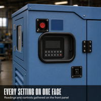 Groupe électrogène diesel silencieux certifié CE 50kVA 100kVA 200kVA triphasé, unité de production d'énergie personnalisable