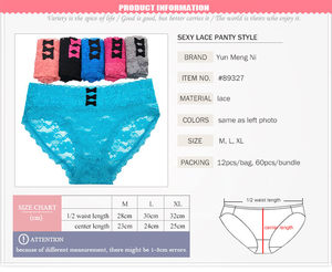 Yun Meng Ni Underwear New Transparent Underwear Fancy Lace <strong>Sheer</strong> Women's <strong>Panties</strong> - Product Image 6