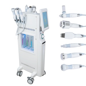 Nouvelle machine faciale Aqua Peeling Hydra Oxygène 6 en 1 H2O2 avec technologie à ultrasons pour le blanchiment et le rajeunissement de la peau, prise IT/US - Product Image 6