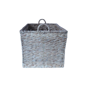 ชุดตะกร้าผักตบชวา2ชิ้นทนทานสำหรับเก็บเสื้อผ้างานฝีมืออเนกประสงค์ - Product Image 3