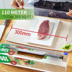 <span class=keywords><strong>Film</strong></span> de conservation, couteau <span class=keywords><strong>à</strong></span> <span class=keywords><strong>film</strong></span> de conservation, <span class=keywords><strong>film</strong></span> de conservation alimentaire, 12 pouces, cuisine, sans BPA, compatible micro-ondes, rouleau de 300 pieds, PLA de qualité alimentaire - Product Image 4