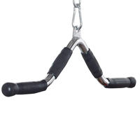 Prix usine accessoire d'équipement de fitness accessoire polyvalent câble Machine fixation LAT barre de traction triceps presse V barre en caoutchouc