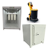 Cabine de peinture électrostatique CE de haute qualité avec 2 filtres et système de recyclage de la poussière, petite cabine de pulvérisation électrostatique