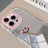 Coques de téléphone portable personnalisées avec logo miroir pour iPhone 17 Air 16 15 Plus Pro Max 14 13 12 11 – Protection antichute et antichoc