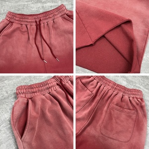 Pantalones Cortos Deportivos Extra Grandes Personalizados para Hombre, Estilo Urbano, 3/4, 100% Algodón, Lavado Ácido, Diseño Holgado, para Verano - Product Image 4