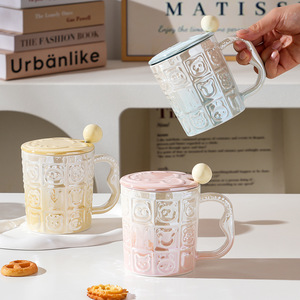 MM Ins-style Creative Personnalisé Gradient Tasse en Céramique Tasse à Café de Lait Haute Apparence Bureau Sens Supérieur Tasse Tasse à Eau - Product Image 1