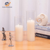 Manchon de chandelier en verre résistant à la chaleur, sur mesure, avec extrémités ouvertes, pour événements extérieurs – Fournisseur fiable