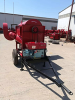 Machine à battre le grain robuste, moteur diesel 22 CV/11 kW, récolte de riz, blé, soja, capacité de 1200 à 1500 kg/h, acier au carbone