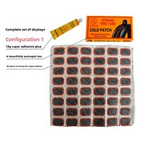 Kit de réparation de pneus de VTT, moto et vélo électrique, comprenant des patchs à froid et un film de réparation en PVC