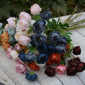 Lmetifp — <span class=keywords><strong>bouquet</strong></span> de pivoines artificielles en soie, arrangement de fleurs, 7 têtes pour mariage - Product Image 2