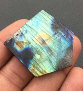 Jolie Collection, 1 pièce, Labradorite naturelle, forme de pentagone, fait à la main, grande taille, pierre de feu bleue, fabrication de bijoux - Product Image 3