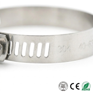 Abrazadera industrial para mangueras contra incendios de acero inoxidable 304SS, con banda de rosca sin fin, conector profesional para tuberías de extintores - Product Image 3