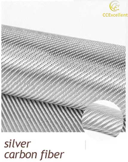 4,0-Fibra de carbono de plata