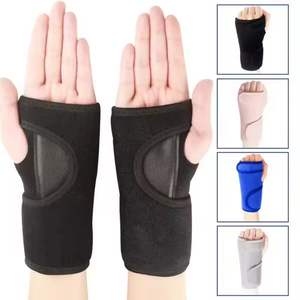 Soporte Ergonómico <span class=keywords><strong>de</strong></span> <span class=keywords><strong>Neopreno</strong></span> <span class=keywords><strong>de</strong></span> Perfil Bajo para Muñeca <span class=keywords><strong>con</strong></span> Palma Abierta y Cierre <span class=keywords><strong>de</strong></span> Gancho y Bucle para Uso Diario en Verano - Product Image 1