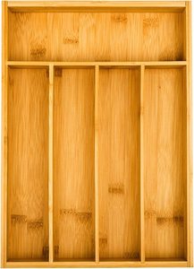 Utensile argenteria vassoio cucina cassetto organizzatore per posate posate cucchiaio forchetta vassoio Legend bambù Logo personalizzato naturale 20 - Product Image 2