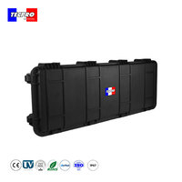 Valise de transport robuste et portable avec roulettes pivotantes, antichoc, résistante à la poussière, en plastique rigide scellé, OEM IP65, pour usage extérieur