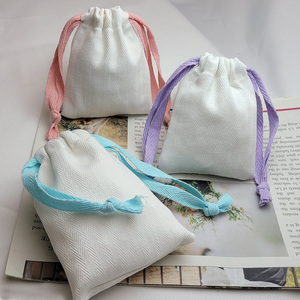 Custom Logo Washable Heavy Square Drawstring Bag for <b>Jewelry</b> Gift <b>Packaging</b> (7x9cm)-OEM Brand - Product Image 4