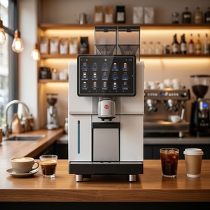 Automatic Coffee Machine High-Pressure System Produces Rich Espresso With 9-15 <b>Bar</b> Pressure. Touch Screen Display Easy Navigatio - Product Image 6