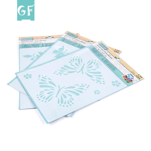 <span class=keywords><strong>Stencil</strong></span> in PVC Riutilizzabili per Decorazione Casa, Modelli Artistici Fai-da-Te per Pittura - Product Image 5