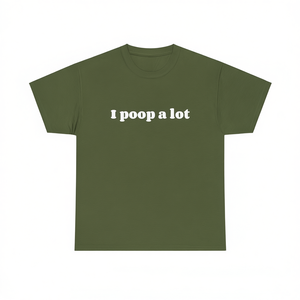 Camiseta divertida con diseño de meme 'I Poop A Lot', camiseta inapropiada, regalo ironico para novia o novio - Product Image 2