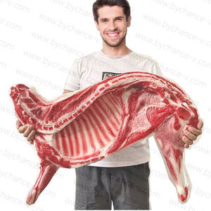 Ristorante mercato del montone pubblicità <span class=keywords><strong>promo</strong></span> display puntelli simulazione carne di agnello fresca cruda mezzo modello di campione di agnello - Product Image 1