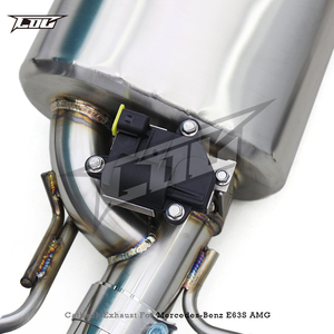 ท่อไอเสียแบบตรงรุ่นสำหรับ Mercedes-Benz E63/E63S AMG W212 ปี 2008-2013 Boska สแตนเลสสตีล Valvetronic Muffler แบบขัดเงา - Product Image 4