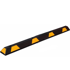 <b>Plastic</b> <b>Wheel</b> Stopper Car Parking and Garage Stopper with Rubber Material - Product Image 1
