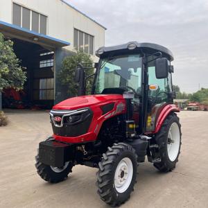 Tractores 4x4 de alta calidad fabricados en China, de 60HP / 70HP / 80HP, con cabina y control de clima (calefacción y refrigeración), ideales para huertos. - Product Image 3