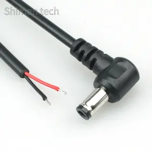 5.5x2.5mm DC Power Extension Cable 90 Degree Angle Male Plug