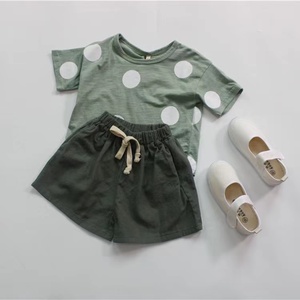 Pantalones cortos holgados de lino y algodón para niños, estilo coreano, novedad de verano 2022 - Product Image 4