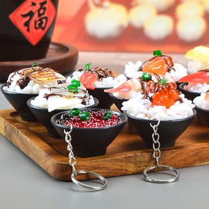 พวงกุญแจอาหารญี่ปุ่นลายซูชิและข้าวแบบจำลองมาใหม่ - Product Image 4