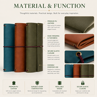Carnet de voyage personnalisé rechargeable en cuir A5 B6, couverture en cuir PU vintage avec emplacements pour cartes et porte-stylo