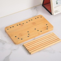 Égouttoir à vaisselle en bois pliable à quatre niveaux, design détachable, écologique, pour rangement de cuisine
