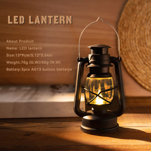 Wholesale Retro Pony Lamp Electronic Candle LED Night Light Outdoor <strong>Christmas</strong> Decoration Kerosene Portable Wind Small <strong>Lantern</strong> - Product Image 3
