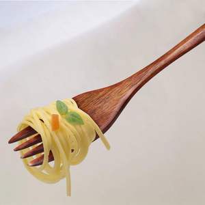 木製スプーン木製ディナー用品セット調理キャンプをかき混ぜるための食器セット - Product Image 4