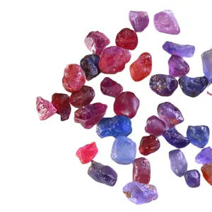 优质批发天然宝石厂家直销珠宝制作石材毛坯原料彩色蓝宝石