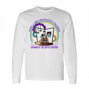 Camiseta de manga larga con diseño de carrusel de parque de atracciones There's A Great Big Beautiful Tomorrow - Product Image 2