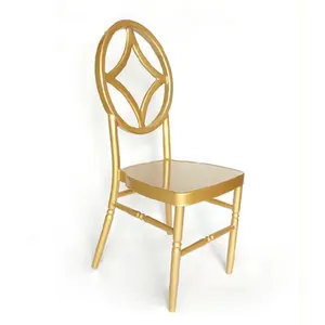LG20180830-2 wholesale party chair aluminum alloy gold wedding chivari chair