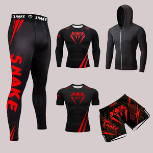 Conjunto <span class=keywords><strong>de</strong></span> Shorts, Mallas y Rashguard para Kickboxing, Boxeo y Lucha, Personalizado para Entrenamiento <span class=keywords><strong>de</strong></span> <span class=keywords><strong>Muay</strong></span> <span class=keywords><strong>Thai</strong></span> y Boxeo - Product Image 3