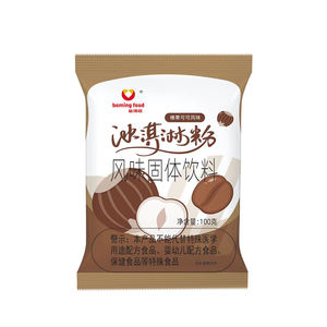 Poudre de crème glacée instantanée 6 saveurs Arôme riche de lait Goût en couches 100g/sachet - Product Image 1