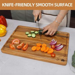 เขียงไม้ ชุด 3 ชิ้น พร้อมพื้นผิวทนทานสำหรับใช้ในครัว - Product Image 5