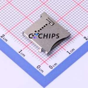 HYCW136-TF10-230B SD Card / Memory Card Connector Through hole Connector Self-Return Type MicroSD Card TF Card Card Holder With - Product Image 1