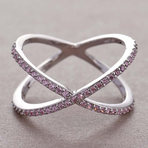 Anello con Design a Croce, Stile Semplice, Anello da Dito per Donne - Product Image 3