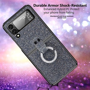 เคสโทรศัพท์แบบพับได้สำหรับ Samsung Galaxy ZFlip ลดราคา 60% พร้อมที่วางแหวน, ป้องกันการตกกระแทกแบบเต็มรูปแบบ - Product Image 4